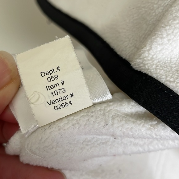 EDDIE BAUER Women XL White Embroidered Snow Geometric Zip Fleece Outdoor Active - Picture 5 of 9